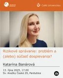 <span>Café Universitas – Rizikové správanie: problém a (alebo) súčasť dospievania?</span>
 alt obrázku